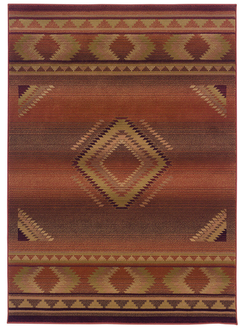 Generations 7'10" x 11' Red Rug