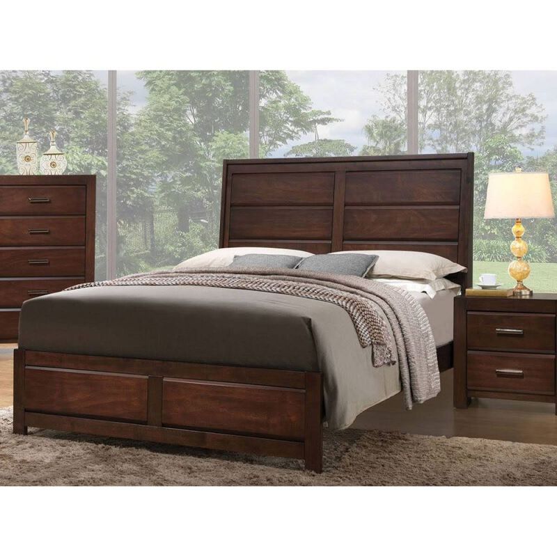 Queen Bed In Walnut