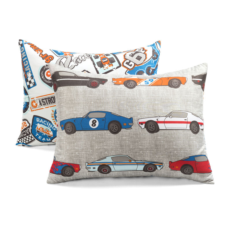 Race Cars Reversible Oversized With Printed Sheet Comforter 5-Pc Set