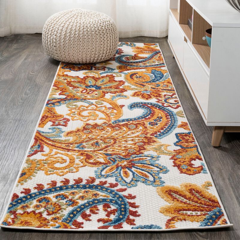 Gordes Paisley High-Low Indoor/Outdoor Area Rug