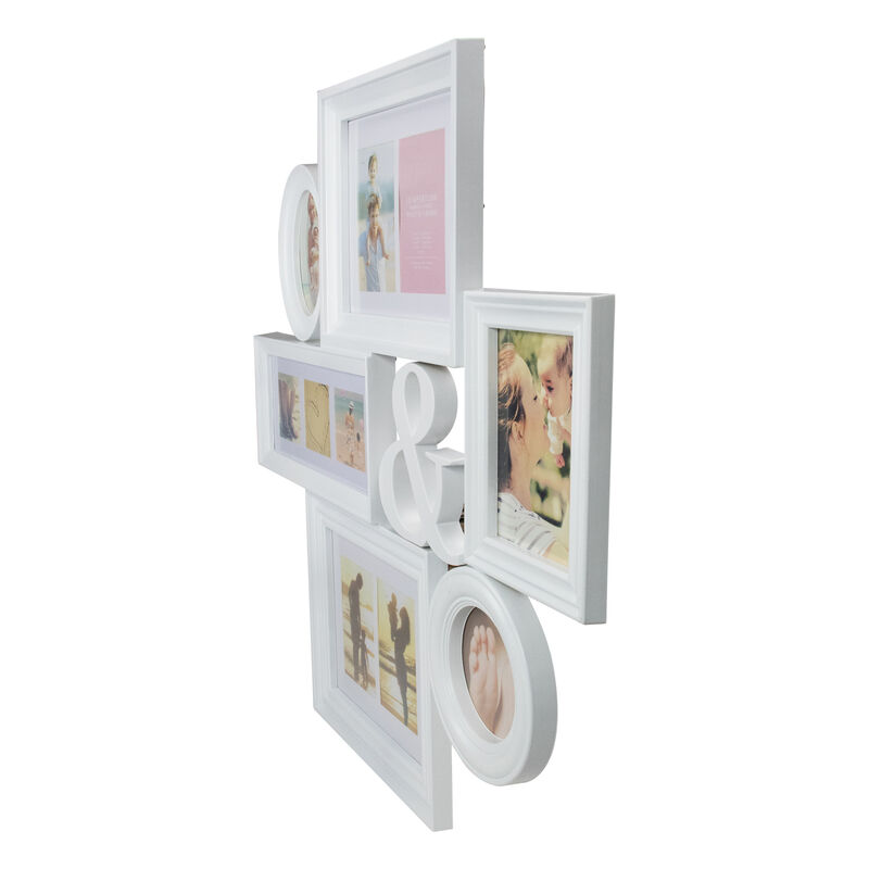 27.75" White Multi-Sized Photo Picture Frame Collage Wall Decoration