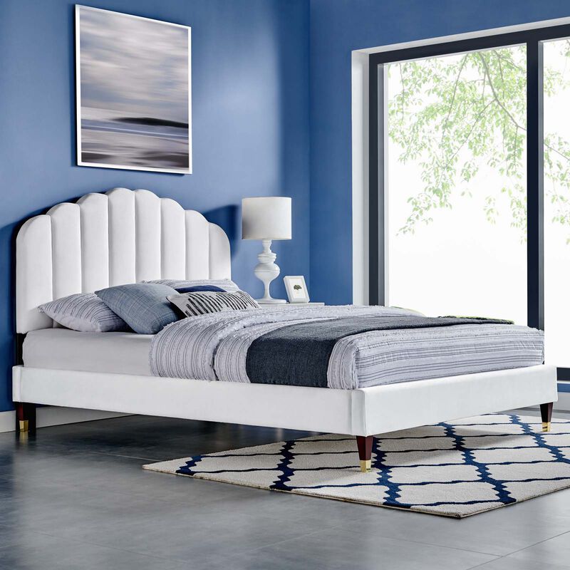 Modway - Daisy Performance Velvet Queen Platform Bed