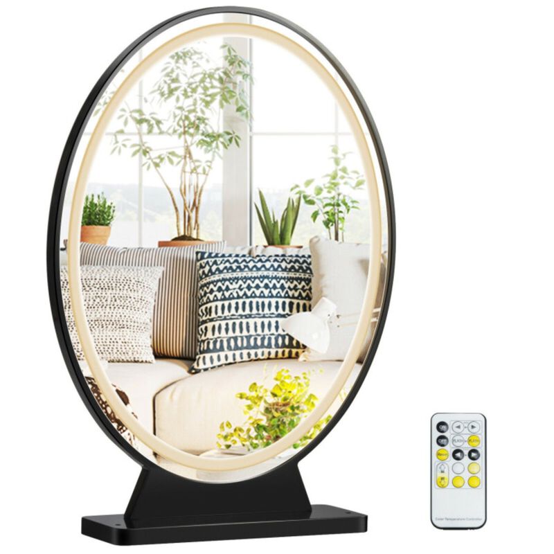 Hivvago Hollywood Vanity Lighted Makeup Mirror Remote Control 4 Color Dimming-White