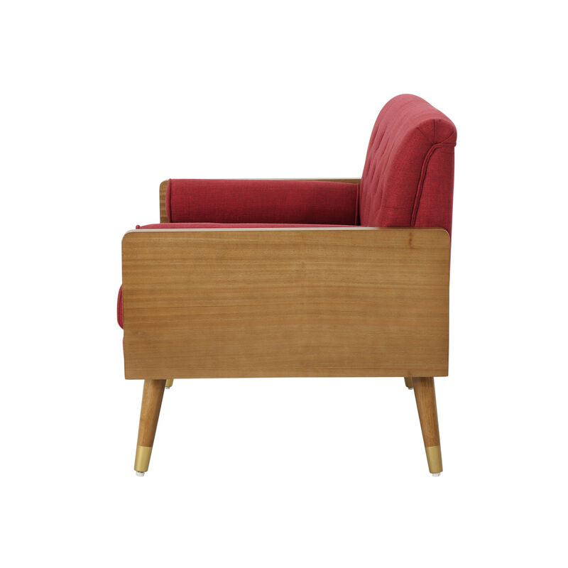 Merax Wooden Frame Soft Cushion Sofa Chair