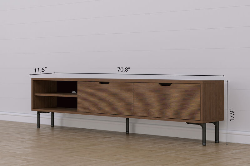 Riga 71" Tv Stand With Legs Tiger