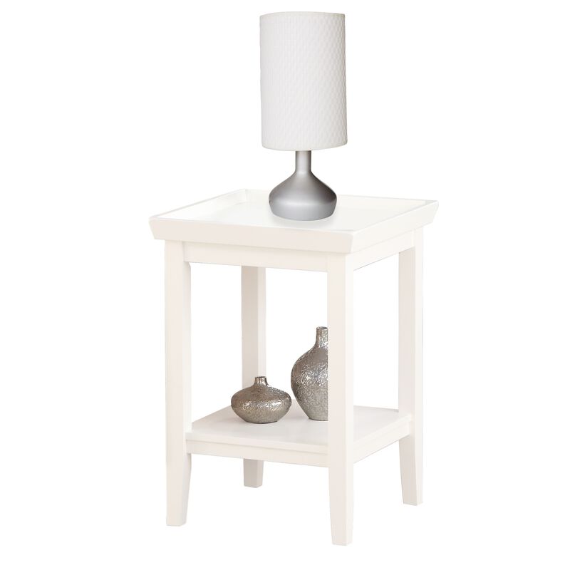 Convenience Concepts Ledgewood End Table, White