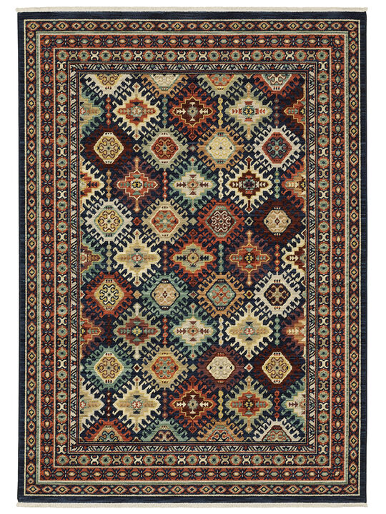 Lilihan 2' x 3' Navy Rug