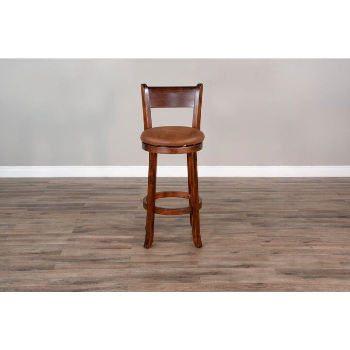 Sunny Designs Swivel Barstool with Cushion Seat