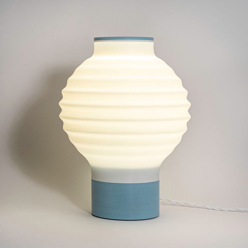 Asian Lantern Vintage Traditional Plant-Based PLA 3D Printed Dimmable LED Table Lamp