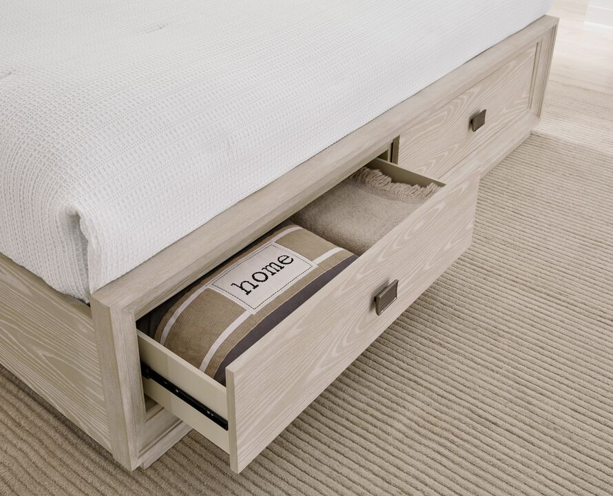Maxime Full-size Two Drawer Footboard Storage Bed In Ash