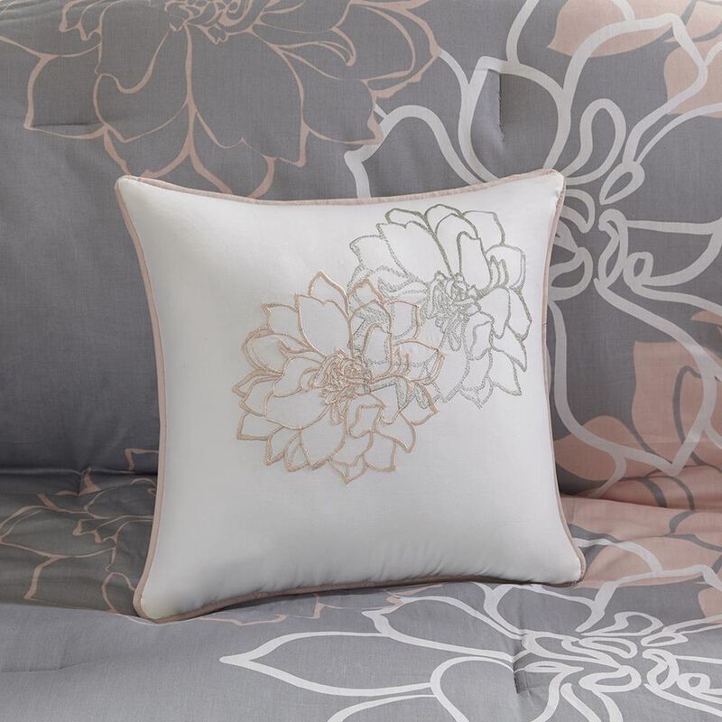 Belen Kox Graceful Blooms 7-Piece Printed Cotton Sateen Comforter Set, Belen Kox