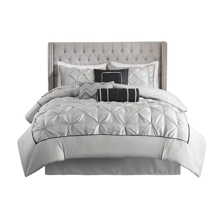 Gracie Mills Shelby 7-Piece Padded Comforter Set