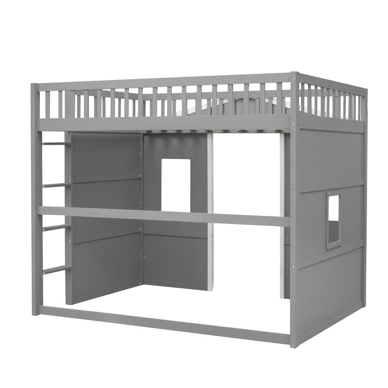 Merax House Loft Bed with Ladder