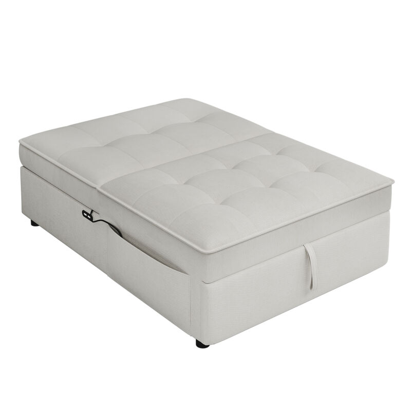 Merax Folding Ottoman Bed  Sofa Bed  with USB