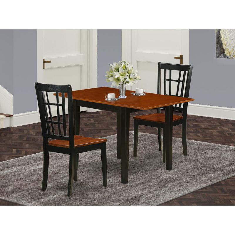 Dining Room Set Black & Cherry