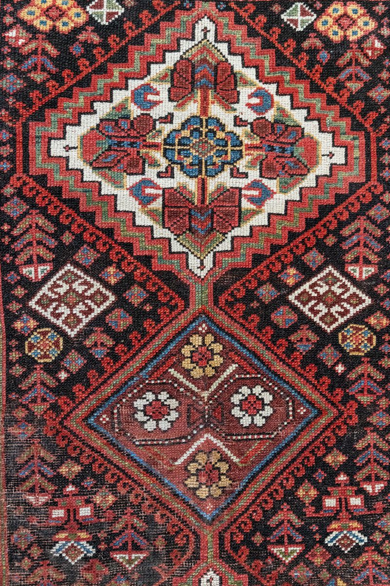 District Loom Antique Caucasian wide runner rug-Morris