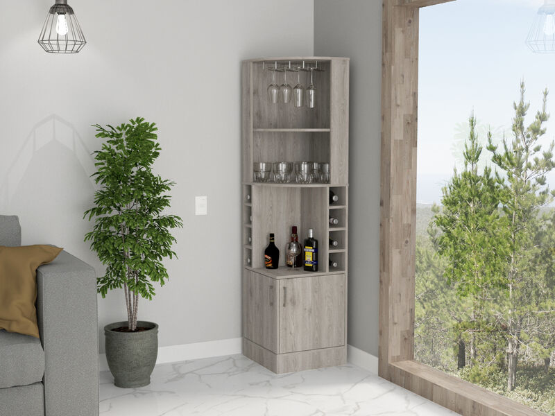 Bar Cabinet Papprika, Living Room, Light Gray