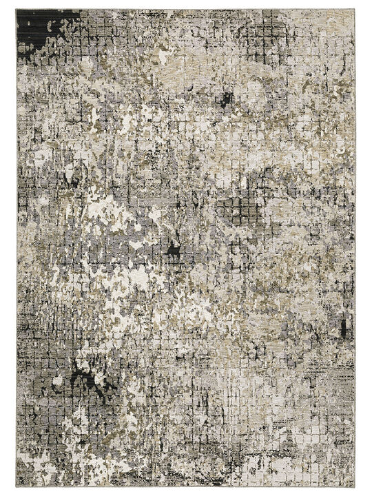 Nebulous 3'3" x 5' Grey/Charcoal Rug