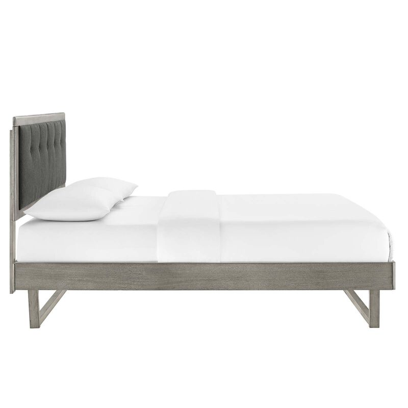 Modway - Willow Queen Wood Platform Bed with Angular Frame