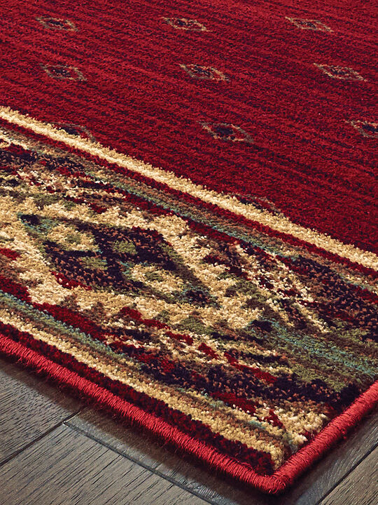 Woodlands 1'10" x 3' Red Rug