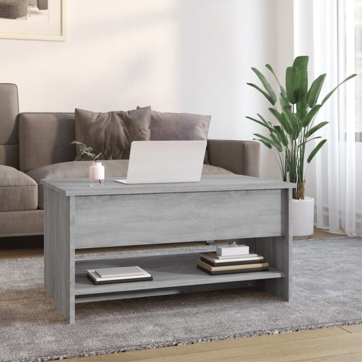 vidaXL Coffee Table Gray Sonoma 31.5"x19.7"x15.7" Engineered Wood