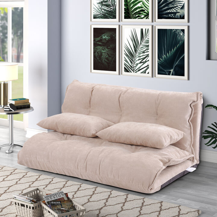 Merax Lazy Sofa Adjustable Folding Sofa