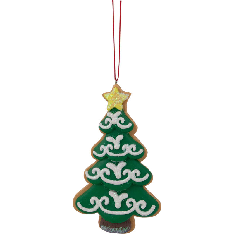 4.75" Glittered Christmas Tree Cookie Ornament