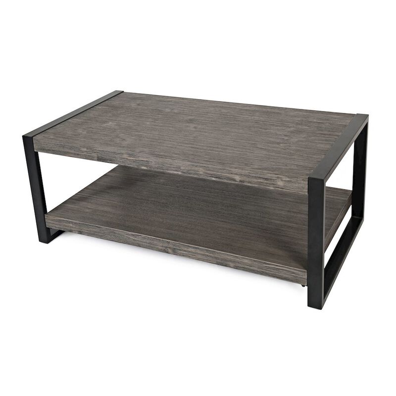 Jofran Pinnacle Modern Loft Iron and Wood Coffee Table