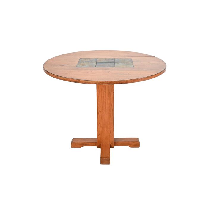 Sunny Designs Drop Leaf Round Table