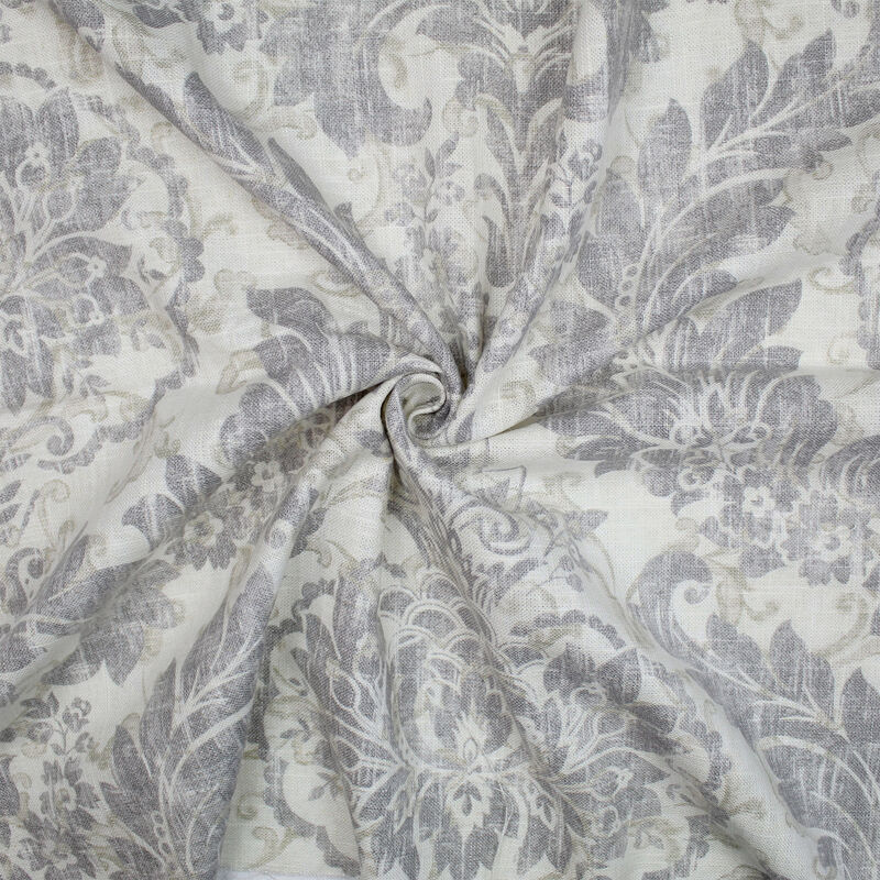 6ix Tailors Fine Linens Damaskus Linen Graphite Decorative Throw Pillows