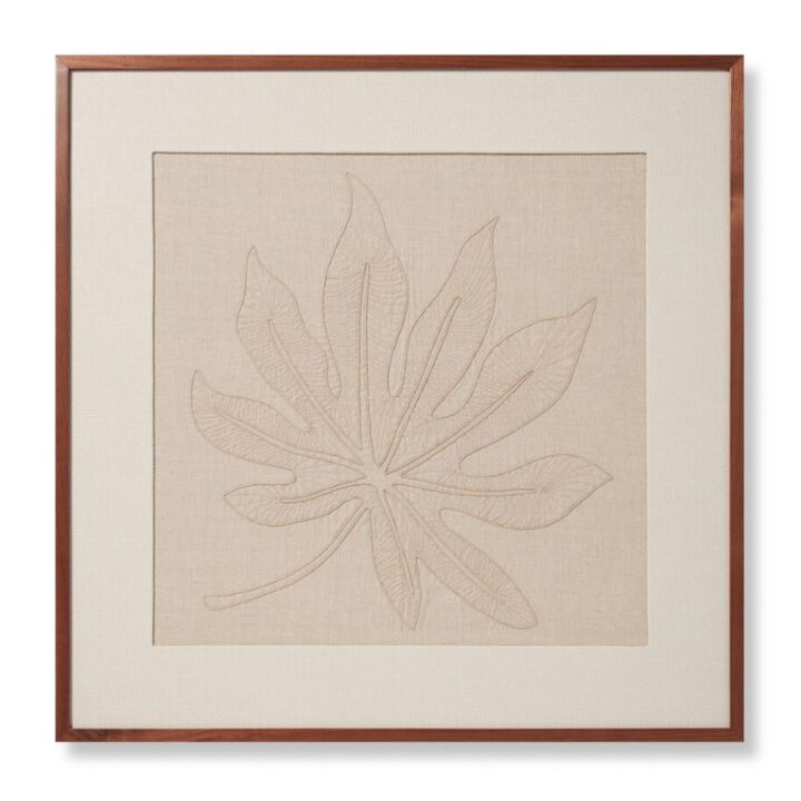 Schefflera Natural Beige Wall Art