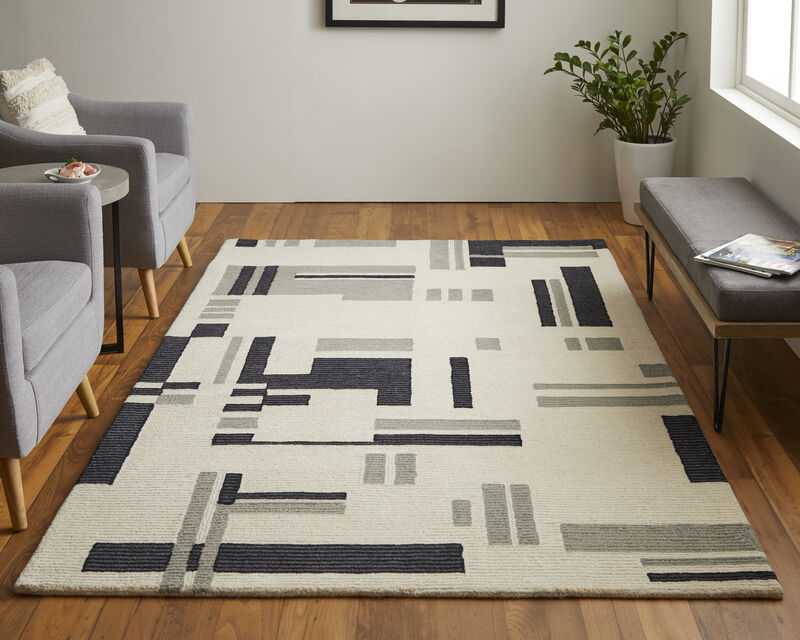 Maguire 8903F Ivory/Taupe 5' x 8' Rug