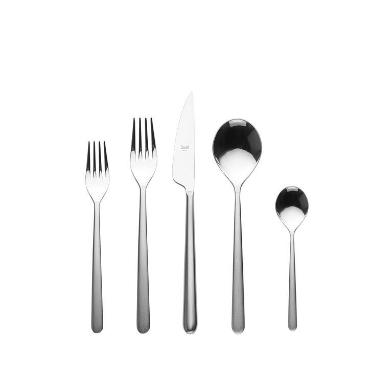 Linea Frozen Flatware Set (5 Pieces)