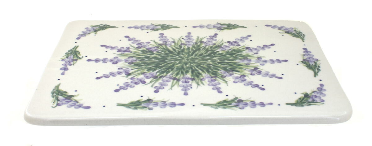 Blue Rose Polish Pottery Hyacinth Cutting Board