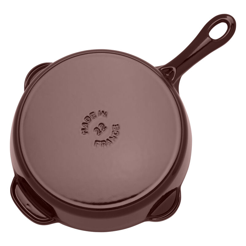 STAUB Cast Iron 8.5-inch Traditional Deep Skillet - Cherry