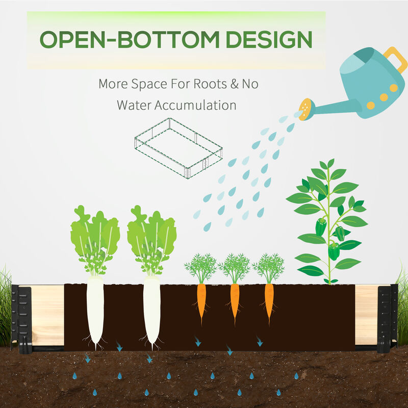 Raised Garden Bed Foldable Planter Box to Grow Vegetables, Herbs, and Flowers