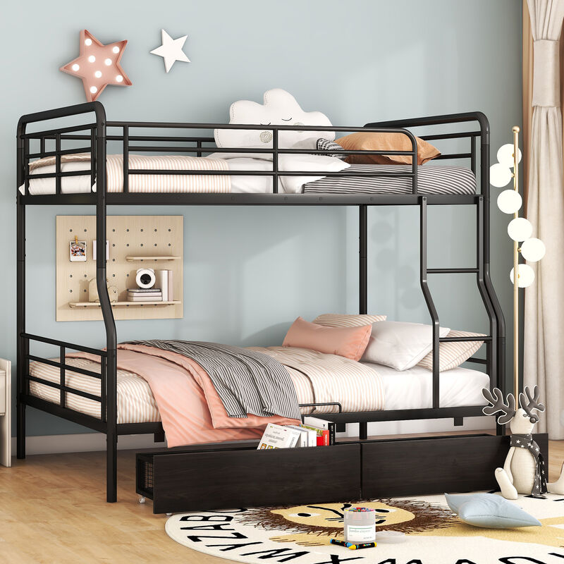 Merax Modern Metal Bunk Bed with 2 Beds