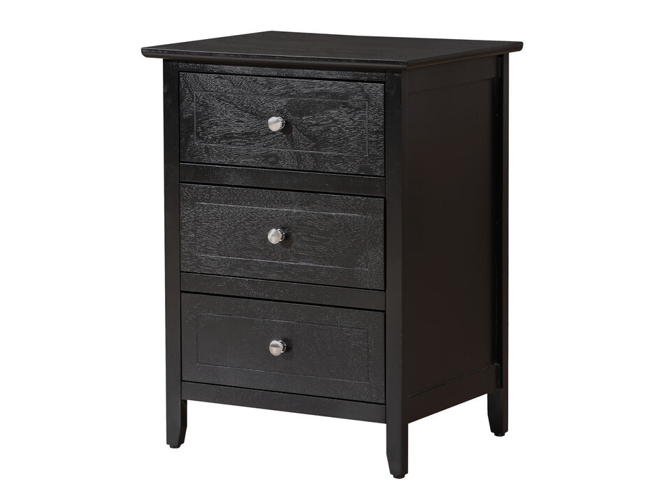 Daniel 3-Drawer Nightstand (25 in. H x 15 in. W x 19 in. D)