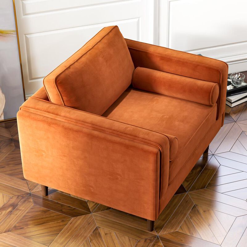 Ashcroft Furniture Co Amber Velvet Lounge Chair