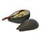 Textured Ceramic Avocado Shape Serving Bowl Set