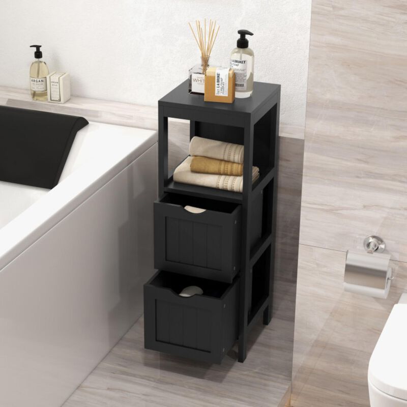 Hivvago Freestanding Storage Cabinet with 2 Removable Drawers for Bathroom