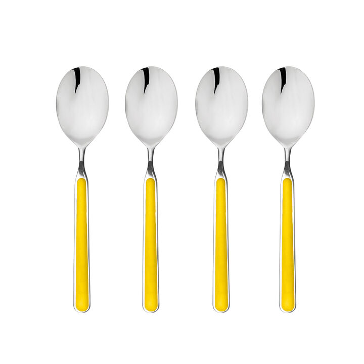 Fantasia 4-Piece American Coffee Spoon Set in Sunflower