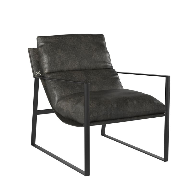 Varick Faux Leather Accent Chair