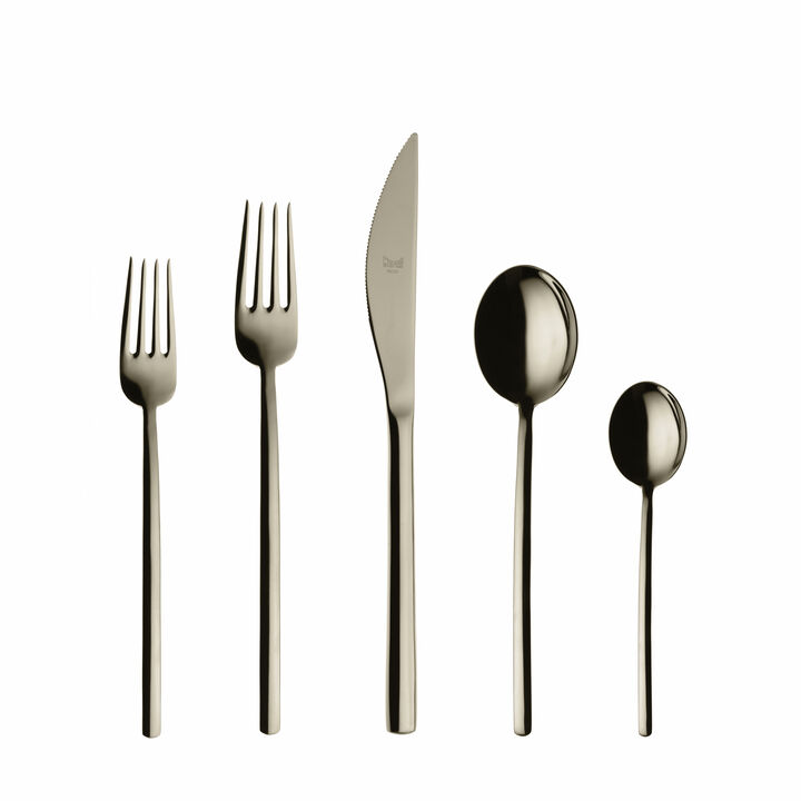 Due Champagne Flatware Set 20 Pieces