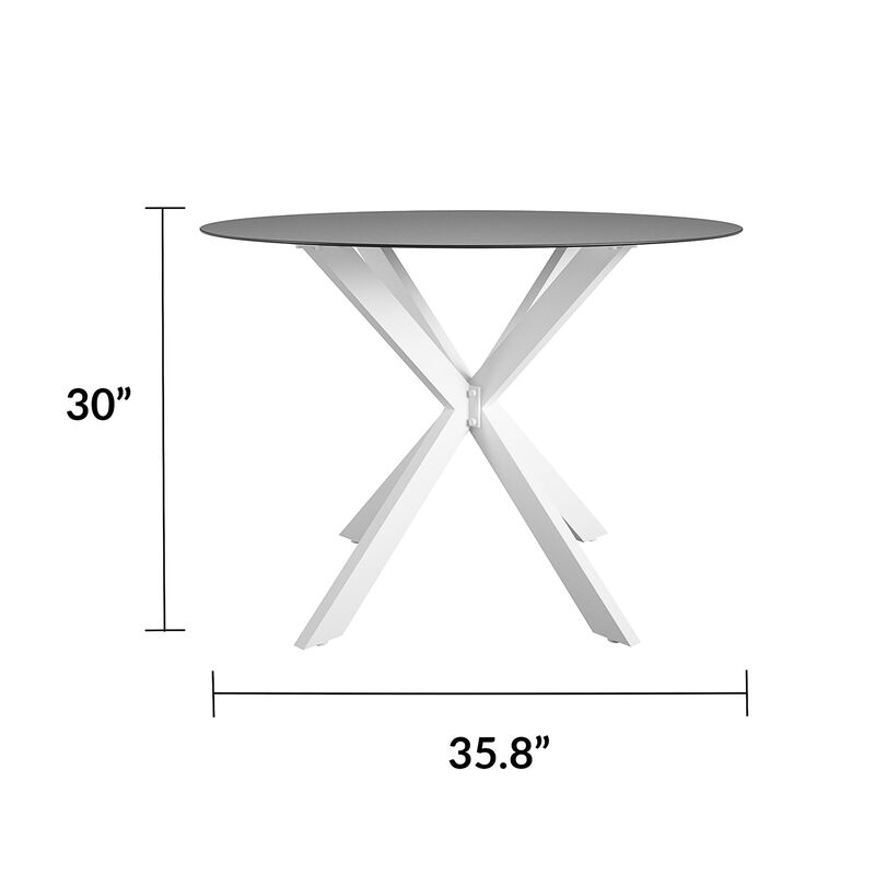 Circi Dining Table with Glass Top