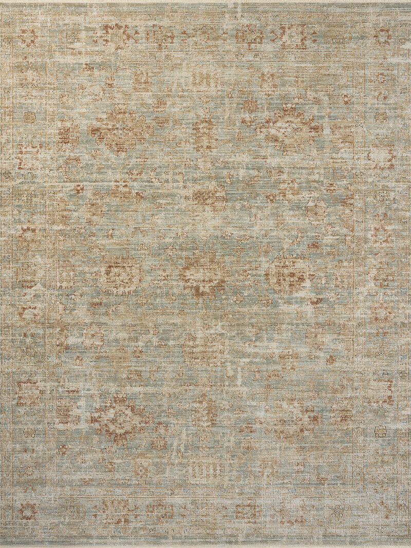 Heritage HER-06 Aqua / Terracotta 8''0" x 10''0" Rug by Patent Pending