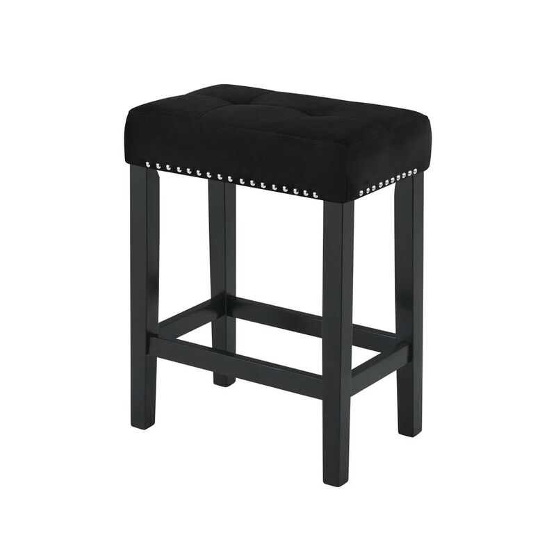 New Classic Furniture Furniture Celeste 4-Piece Faux Marble & Wood Bar Set in Black