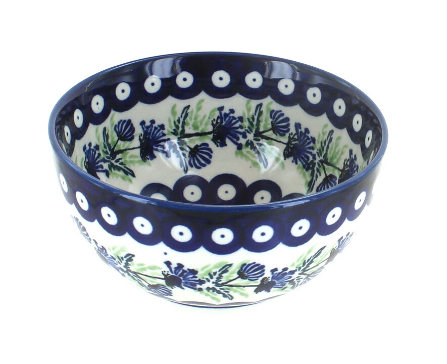 Blue Rose Polish Pottery Zara Dessert Bowl