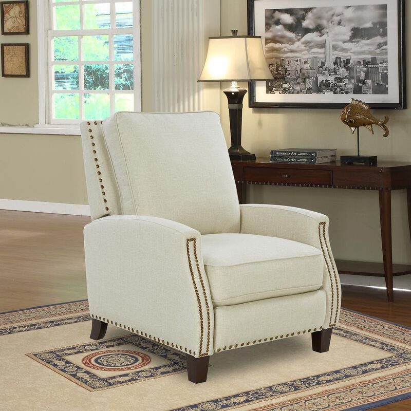 Barcalounger Melrose Recliner, Linen Cream / Fabric