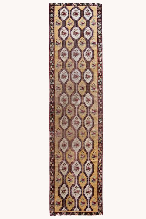 District Loom Vintage Turkish Mucur runner rug-Salish